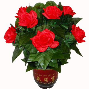 大卫魔术研发盆花自开10朵玫瑰遥控婚礼婚庆许愿树慢开花魔术道具