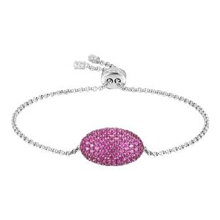 APM Monaco可调节手链椭圆形设计粉红色手链女款轻奢手环小众高级