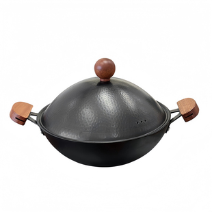 卡拉里多功能星球炒锅家用无涂层铁锅平底炒锅28cm大容量炖煮锅