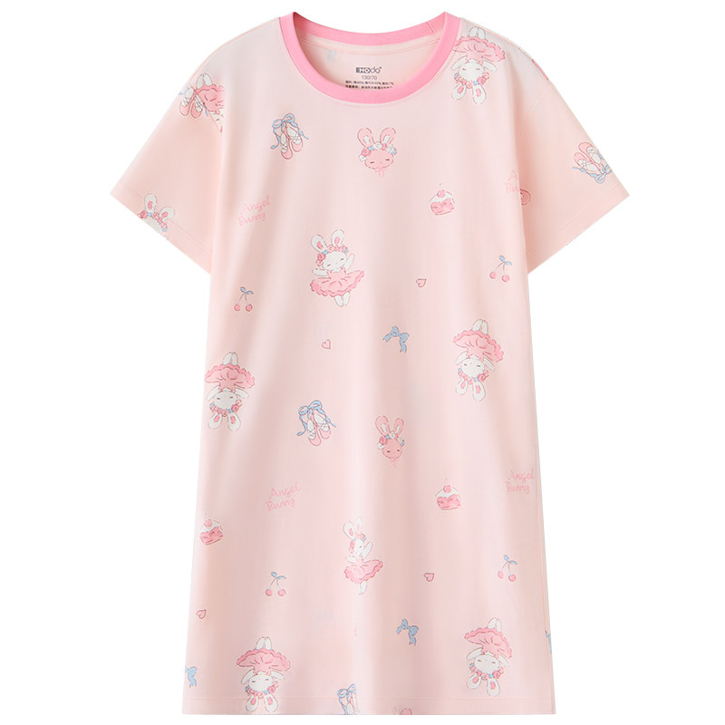 红豆居家女童睡裙莫代尔棉夏季凉感儿童睡衣女26新款中大童家居服