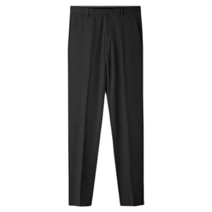 HLA/海澜之家轻商务男士西装裤25春夏新款含桑蚕丝弹力休闲长裤子