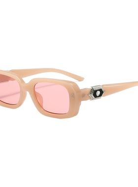 范丞丞同款复古米色男女太阳镜