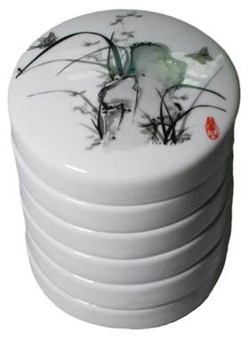 墨上云间陶瓷调色碟全釉易清洗