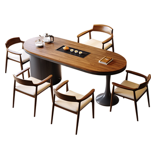 实木茶桌2025新款现代高端办公室泡茶桌一体家用阳台禅意小茶桌