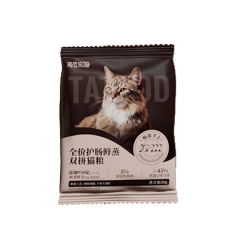 淘豆玩国鲜蒸肠胃双拼猫粮试吃装