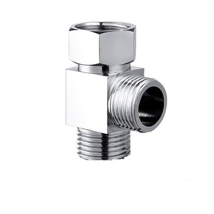 全铜角阀三通分水阀一进二出转换器活接阀门水龙头通水管接头开关