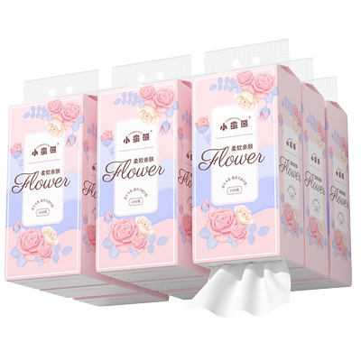 漫花400张抽纸整箱小包纸抽擦手
