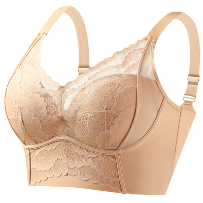 宝督买一送一蕾丝无痕聚拢文胸