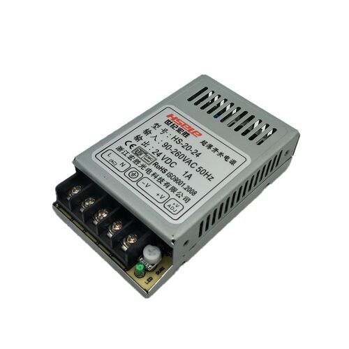 宏胜超薄款小型HS-20W-24/12开关电源盒变压器DC24V1A/12V2A/5V4A