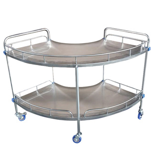 牙科种植小推车口腔诊所种植台扇形弧形医院置物架车手术车不锈钢