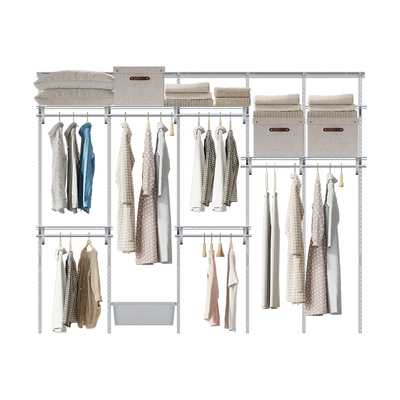 【单品直销4.0米】阁美特金属衣柜转角衣帽间走入式衣柜挂衣柜