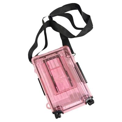 迷你方型行李箱挎包化彩妆收纳盒