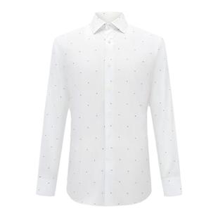 【棉】LAMPO/蓝豹男士长袖衬衫舒适棉质意式优雅百搭衬衣