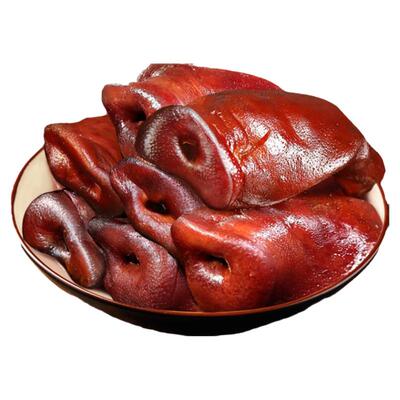 四川腊猪拱嘴农家自制烟熏腊肉猪头肉猪脸正宗四川特产腊味猪鼻子