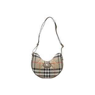 【自营】BURBERRY/博柏利新款经典骑士徽标格纹女士单肩斜挎包