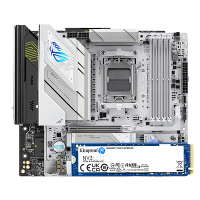 金士顿NV3搭配微星B650M华硕B850M吹雪技嘉B650M小雕冰雕主板套装