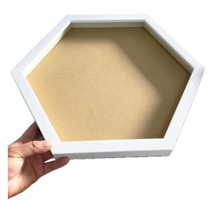 定制六边形八边形菱形幼儿园楼梯环创装饰异形相画框黏土画框挂墙