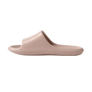 情侣款 复古皮纹轻便家居拖鞋 男士女士简约静音防滑防水浴室鞋