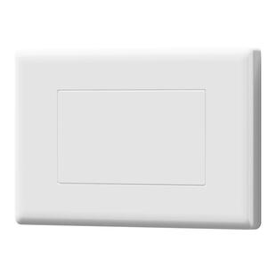 118型空白面板加厚二合一款二位白盖板长方形底盒白板三四位挡板