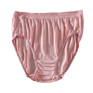 加大码女士真丝内裤 肥婆裤孕妇妈妈内裤 桑蚕丝舒适透气三角内裤