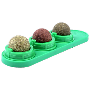 猫薄荷球木天蓼虫瘿果旋转舔舔乐猫咪零食猫玩具自嗨磨牙用品逗猫