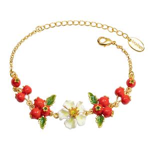 山楂之恋手链原创设计珐琅红色浆果饰品项链耳环戒指闺蜜女友礼物