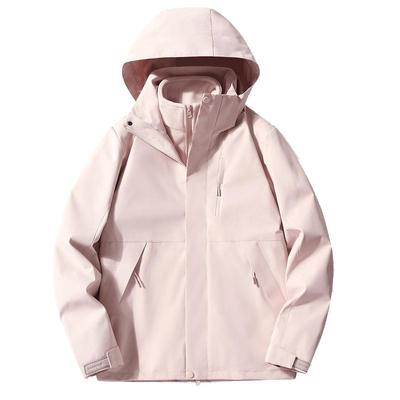 企业员工冬装加绒冲锋衣定制印字