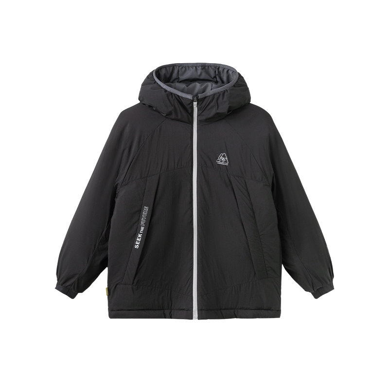 儿童棉服男童连帽外套大童棉袄