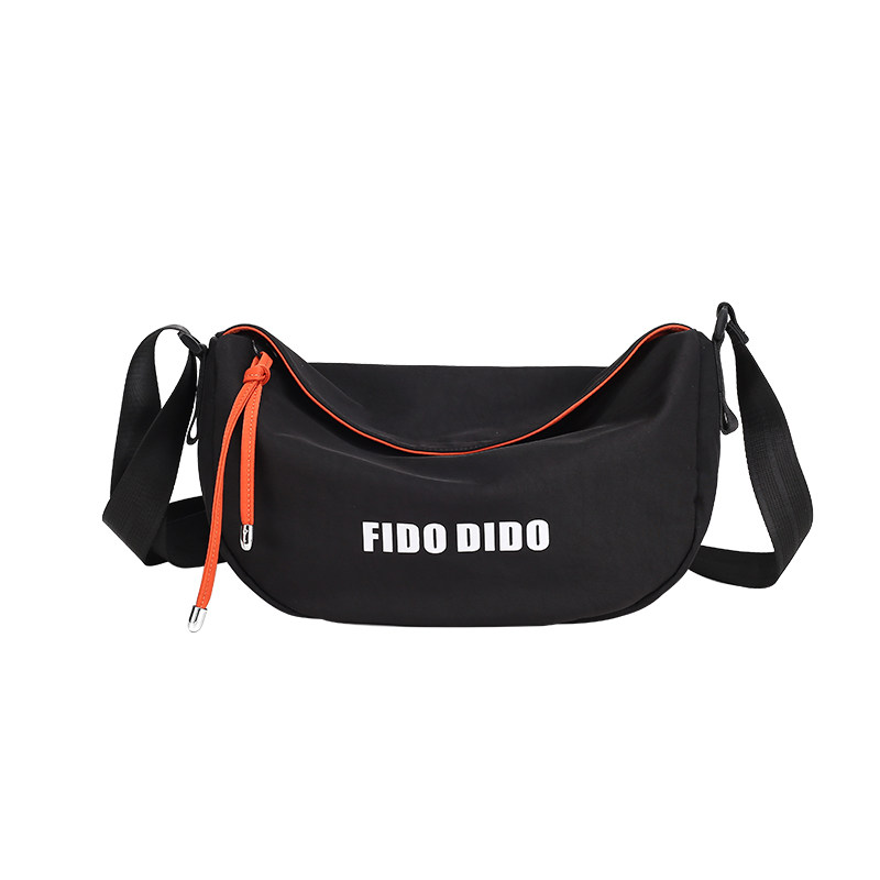 菲都狄都单肩包新月防水牛津布包
