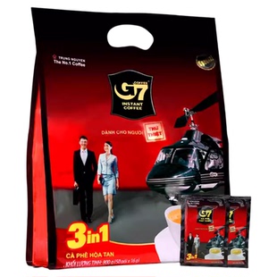 促销正品包邮越南g7咖啡 越南中原G7三合一速溶咖啡16g50包 800克