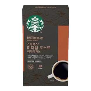 双件装 韩国直邮STARBUCKS星巴克速溶中度烘焙浓郁香醇咖啡粉