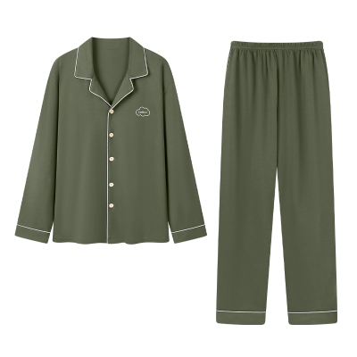 俞兆林男士春秋季纯棉睡衣套装