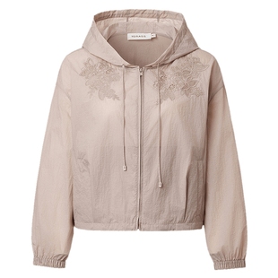 【木槿粉】VGRASS女装夏新款镂空绣UPF50+时尚防晒衣户外穿搭