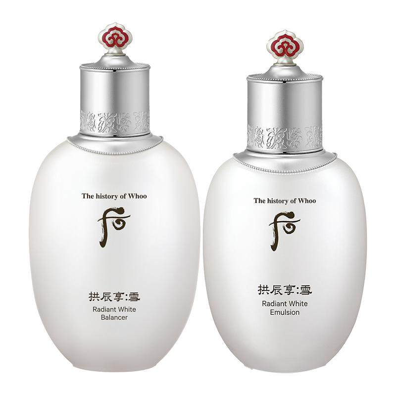 whoo后拱辰享雪玉凝爽肤水乳液焕白提亮改善暗黄补水保湿护肤品