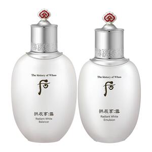 whoo后拱辰享雪玉凝爽肤水乳液焕白提亮改善暗黄补水保湿护肤品