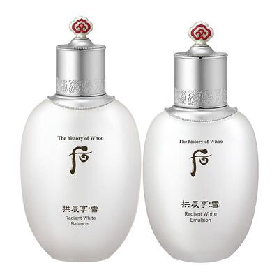 whoo后拱辰享雪玉凝爽肤水乳液焕白提亮改善暗黄补水保湿护肤品