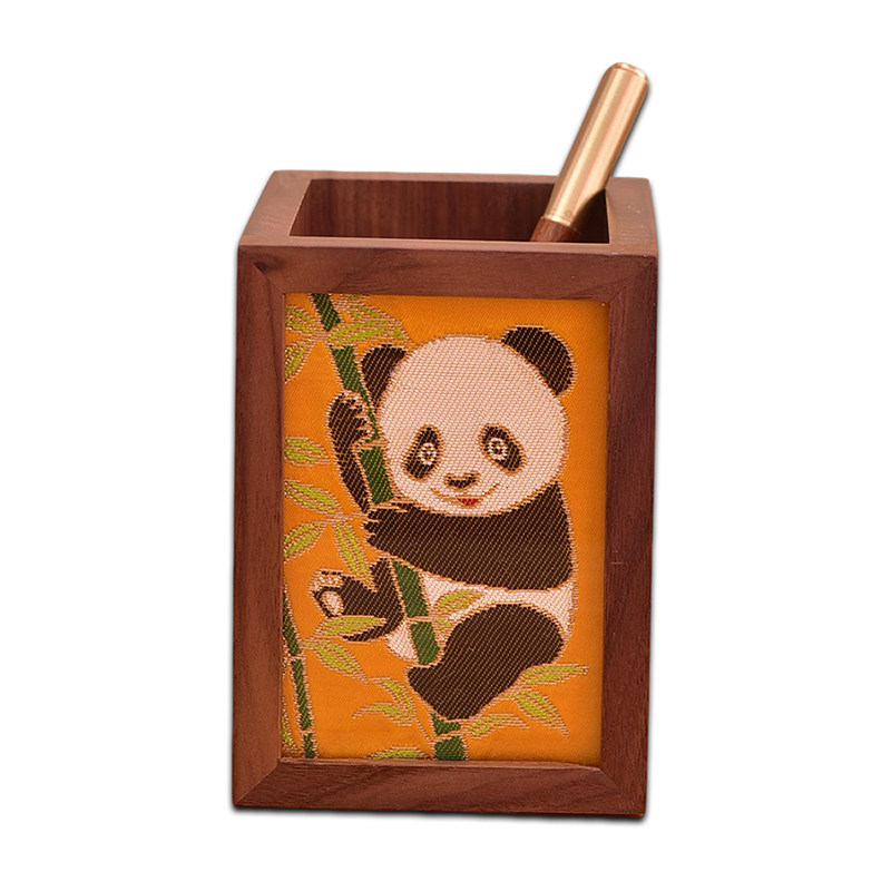 南京特产云锦笔筒摆件办公摆台