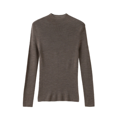 popchrio100羊毛无缝一体针织衫