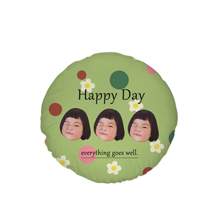 diy宠物宝宝头像照片来图定制圆形抱枕印logo文创明星周边靠垫子