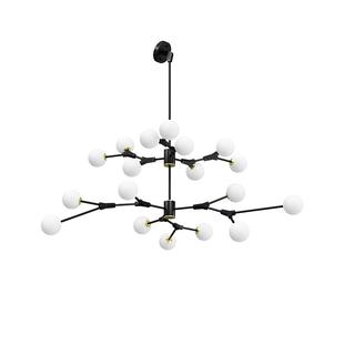 复式楼北欧简约loft中空阁楼挑高别墅楼梯灯斜顶房挑空客厅吊灯