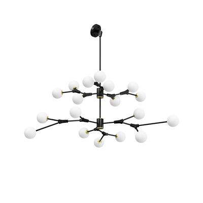 斜顶挑空复式楼别墅楼梯客厅吊灯