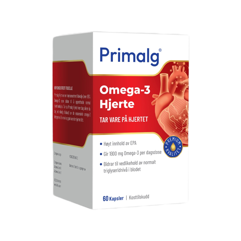 Primalg挪威进口97%高纯Omega-3鱼油EPA中老年心血管脑DHA新升级
