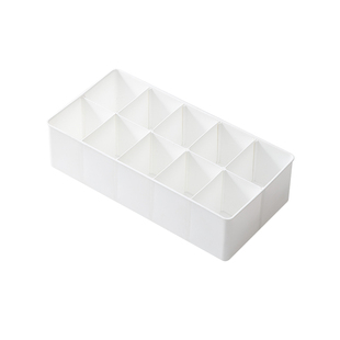 分格收纳盒分格内置杂物贴身衣物塑料桌面抽屉式长方形格子储物盒