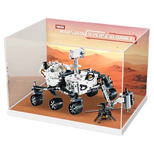适用乐高42158毅力号火星探测器展示盒亚克力透明防尘罩收纳