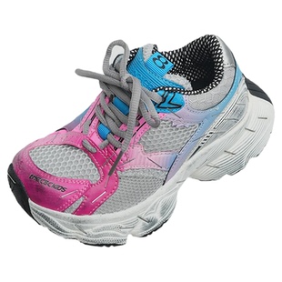 订书机儿童老爹鞋2025秋冬新款女童加绒二棉运动鞋巴黎男童跑步鞋