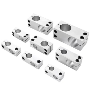 十字型连接件双螺丝紧固连接块锁紧固定块铝制垂直固定夹光轴夹座