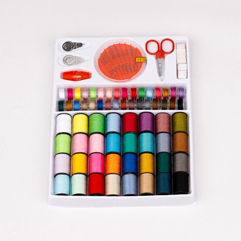 新品家用多功能针线包缝纫尺缝纫修补针线套装 28色缝纫线 32带