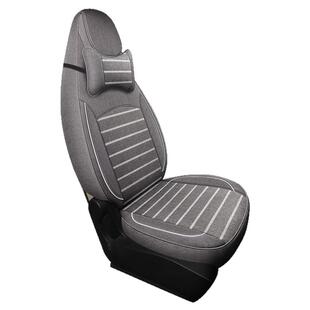 新款布艺汽车座套四季全包大众桑塔纳捷达朗逸宝来Polo坐垫套女生