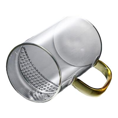 耐热玻璃杯子高硼硅月牙过滤一体茶杯大容量水杯家用绿茶杯泡茶杯