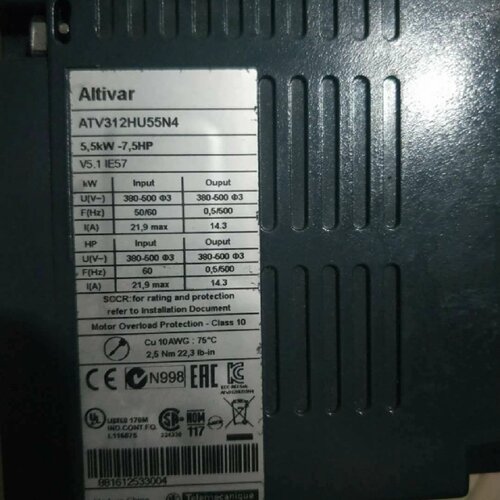 议价施耐德5.5kW变频器ATV312HU55N4